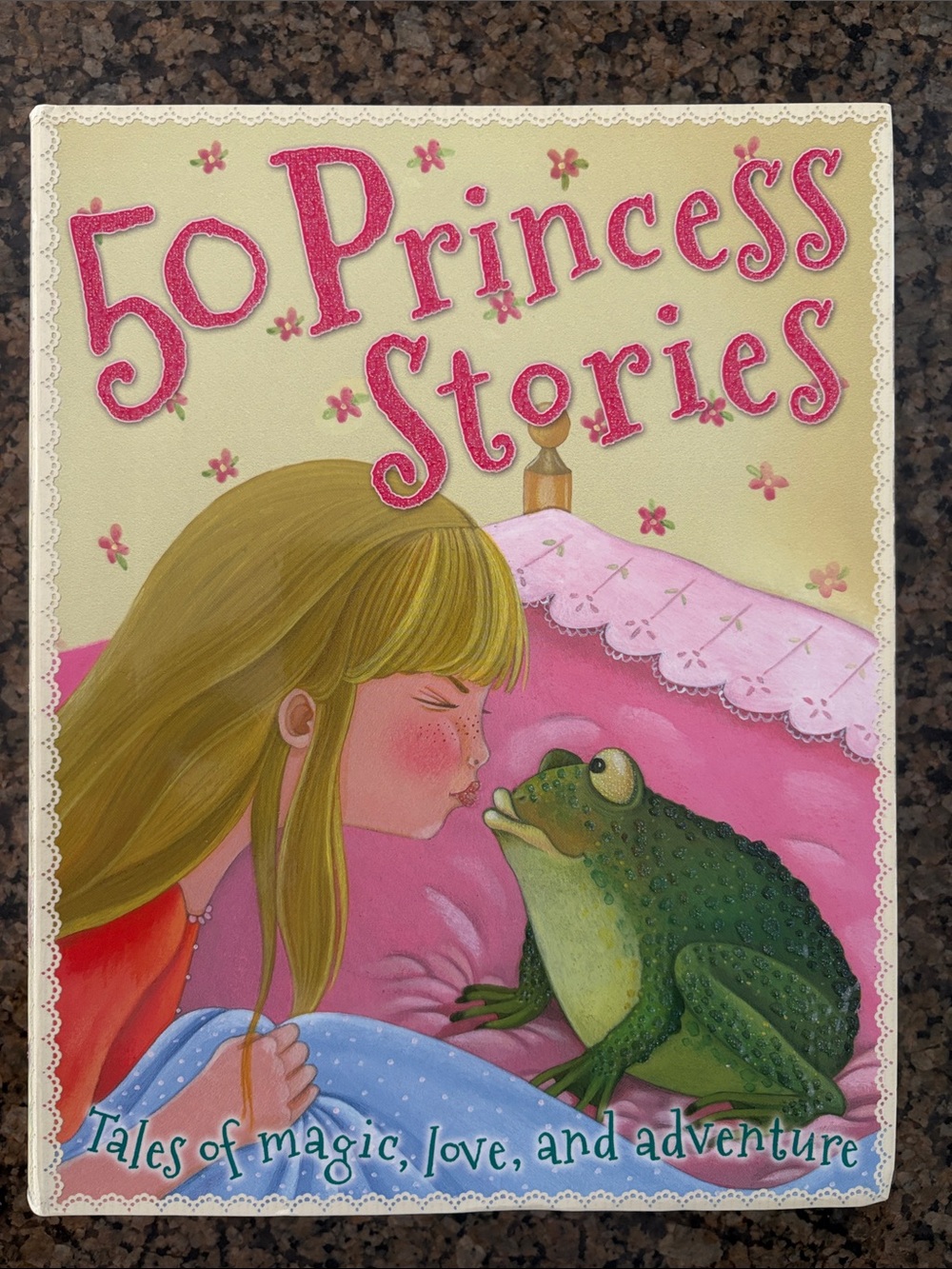 50 Princess Stories - Pink & Cream Illustrated Children's Book